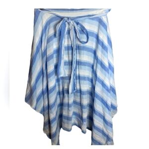 Studio Wrst Blue & White Striped Handkerchief Skirt Size 3X
